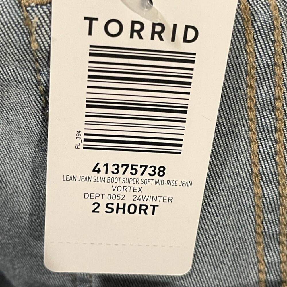 Torrid Lean Jean High-Rise Slim Boot Jean - NWT 2S - Picture 5 of 8